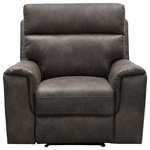 Abbyson Living - Lachlan Fabric Recliner, Brown - Take comfort to the next level in your living room with Abbyson's Lachlan Recliner. The steel reclining mechanisms allow you to change positions for the luxurious comfort you deserve.