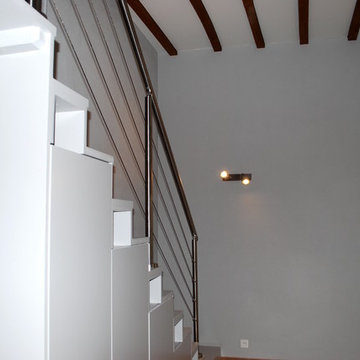 35m2 Dijon Centre - Escalier sur rangement + verrière industrielle