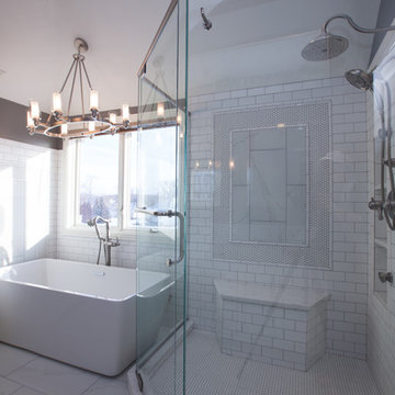 Master Bathroom Remodel from Traditional to Classic Transitional