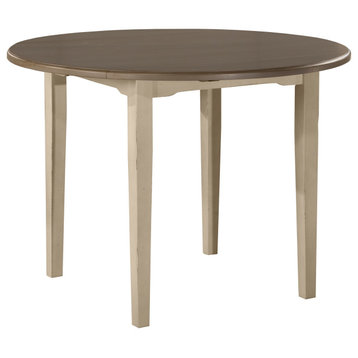 Hillsdale Clarion Wood Round Drop Leaf Dining Table