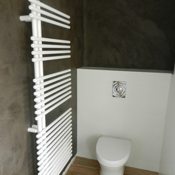 Salle de bain imitation bois