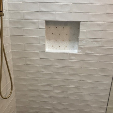 New walk-in shower