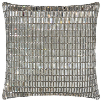 Sparkles Home Rhinestone Fifth Avenue Pillow Charcoal