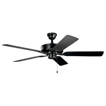 Kichler 330015 52" 5 Blade Indoor / Outdoor Ceiling Fan - Satin Black