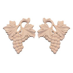 Inviting Home Inc. - Alamo Small Wood Carving, Cherry - Onlays And Appliques