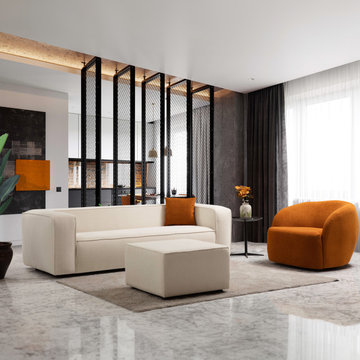 Barcelona Beige Sofa Set