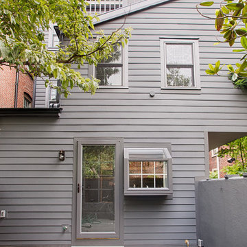 Center City Philadelphia Row Home Backyard