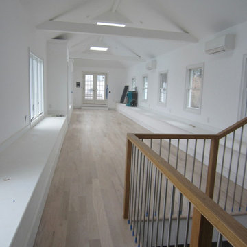 WATER MILL: 4" RED OAK INSTALLED AND PICKLED - 3 COATS BONA TRAFFIC SATIN