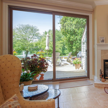 Elegant Living Room with New Patio Door - Renewal by Andersen Long Island, Brook