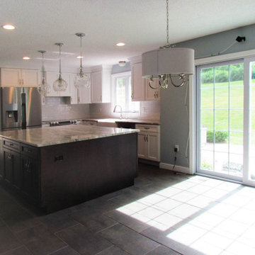 two-tone kitchen
