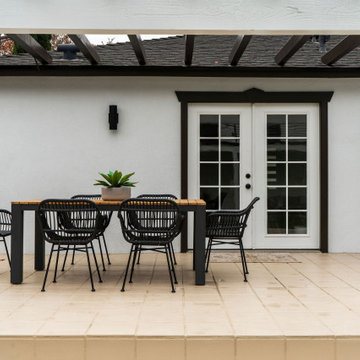 Black Faux Rattan Patio Set