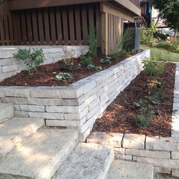 Natural Stone Walls, Walks, and Patio
