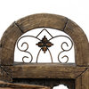 Resin Rustic Arch Window Baskets Outdoor Fountain