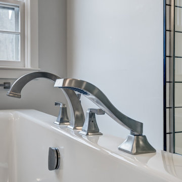 Modern Contemporary Master Bathroom with Argentinian Influence