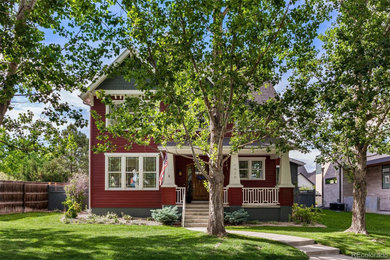 Design ideas for an arts and crafts exterior in Denver.