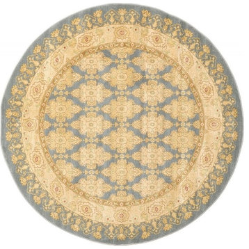 Traditional Stirling 6' Round Lagoon Area Rug