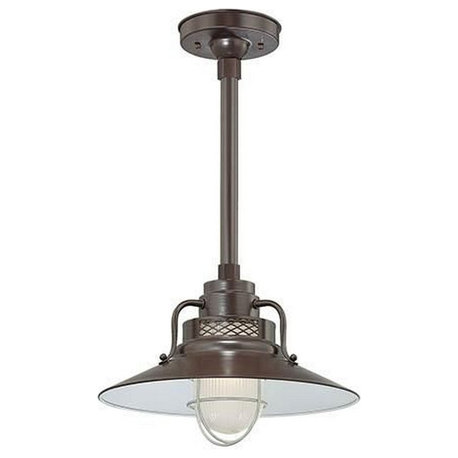 Millennium Lighting RRRS14-ABR R Series - 14" Stem Hung Railroad Shade