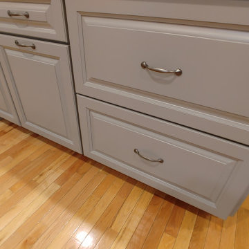 Kitchen Remodel Geneseo, IL Koch Ivory Smoke Fog MSI Calacatta Laza Quartz
