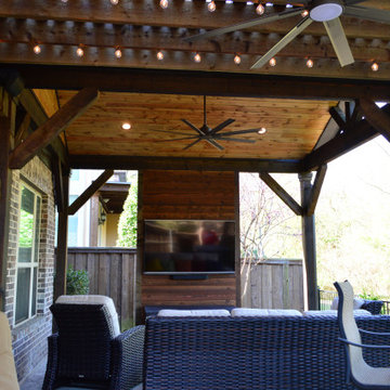 Ultimate Gable Roof Structure With An Attached Pergola & SS Patio