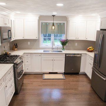 Modern Chantilly Kitchen & Bar Remodel with Cordovan brushed black glaze Island