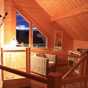 Maison bois madriers et ossature bois