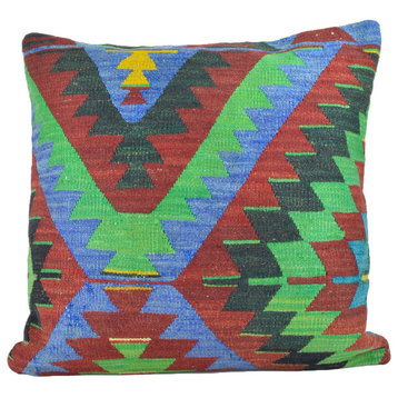 Large Hand Woven Kilim Pillow cover