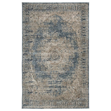 Ashley Furniture South 5' x 7' Rug in Blue and Tan
