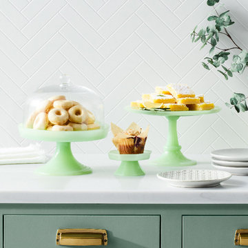 Modern Farmhouse Jadeite Milk Glass Collection