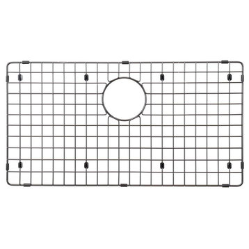 Starstar Sink Protector, Matte Black Stainless Steel, Bottom Grid, 26x14
