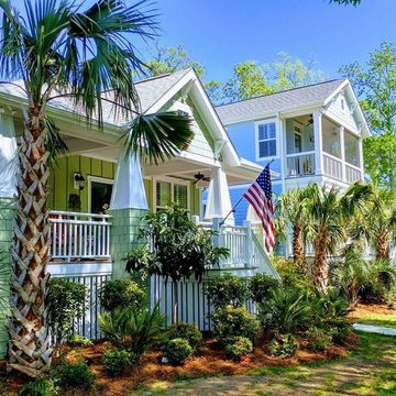 Homes on middle pond at THE COTTAGES at Ocean Isle Beach, NC