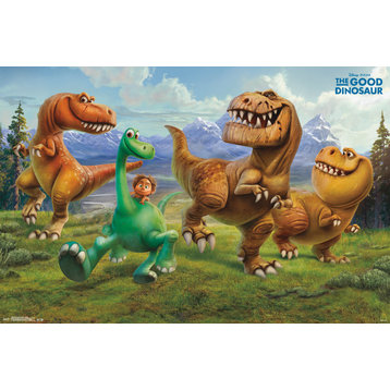 The Good Dinosaur Group Poster, Premium Unframed