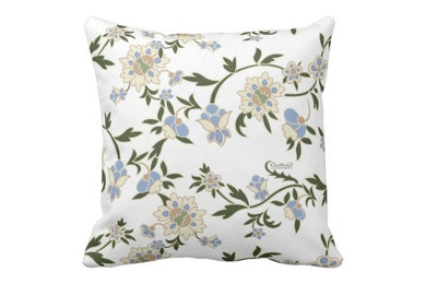 Floral Pillow "Arabesque by Cecilie O