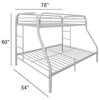 Acme Tritan Twin/Full Bunk Bed White