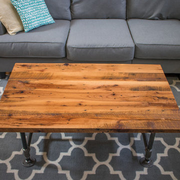 Industrial Coffee Table | Barn Wood Coffee Table
