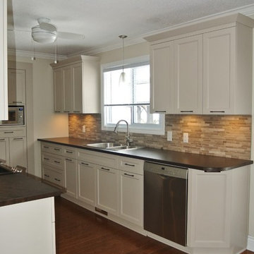 Painted Kitchen: Light Taupe