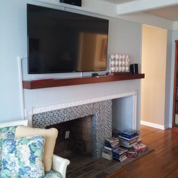 BEFORE PICTURE - MASONRY FIREPLACE