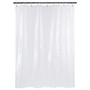 Solid Clear Shower Curtain 70X72