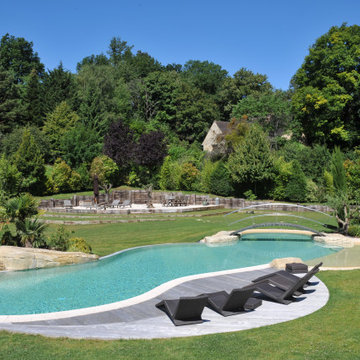 Conception d'une piscine lagon à Paris