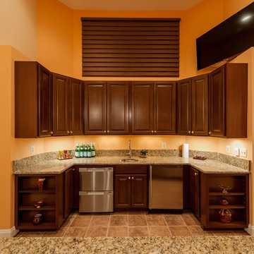 Basement Built for Entertainment in Clifton, Virginia