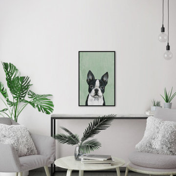 "The Curious One" Floater Framed Painting Print on Canvas