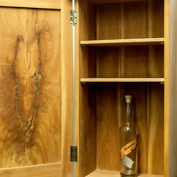 Solid Cherry Krenovian Style Whiskey Cabinet - Medicine Cabinets