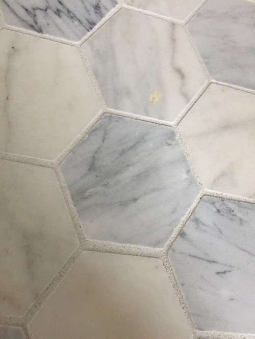 Grout on Marble Mosaic Crumbling
