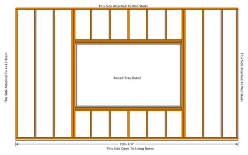 Lowering Existing Ceiling Adding Tray Detail