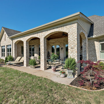 Nottingham Tudor Brick & Tennessee Fieldstone Rock Home - Tennessee