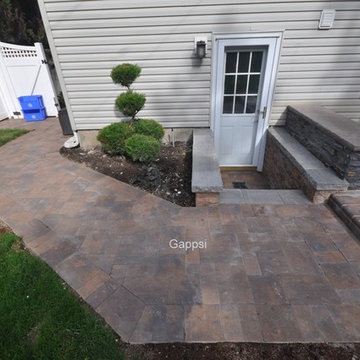 Masonry Construction Front Entranceway Stoop and Driveway in Plainview by Gappsi
