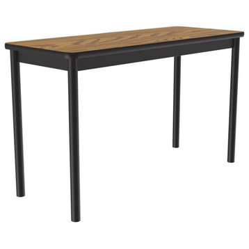 Correll 30"W x 72"D Deluxe High Pressure Lab Table in Medium Oak