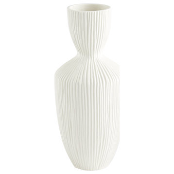 Cyan Small Bravo Vase 11208, White