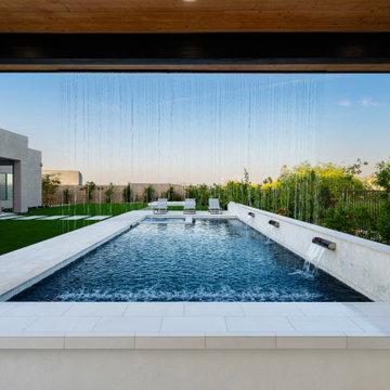 Outdoor Escape in Storyrock Sunken Firepit, Pool with Swim-up Cabana Bar