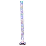 ORE International - 49" Exposed Multi-Colored Rope LED Namiri Column Floor Lamp - 49″ in EXPOSED MULTI-COLORED ROPE LED NAMIRI COLUMN FLOOR LAMP w/ WIRELESS REMOTE CONTROL.