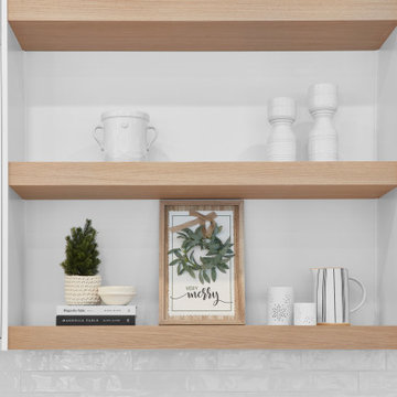 Kitchen - Rift Cut White Oak Floating Shelf